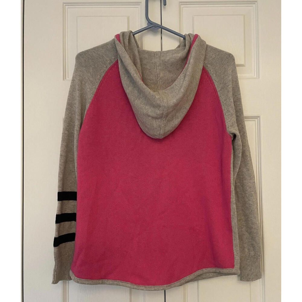 $180 Zaket & Plover Multi Media Cashmere Blend Hooded Zip Up Sweater XS - Picture 4 of 7
